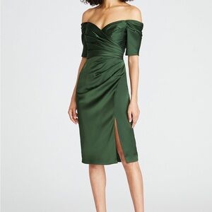 🆕 Theia Couture Holland Satin Cocktail Dress NWT SZ 0